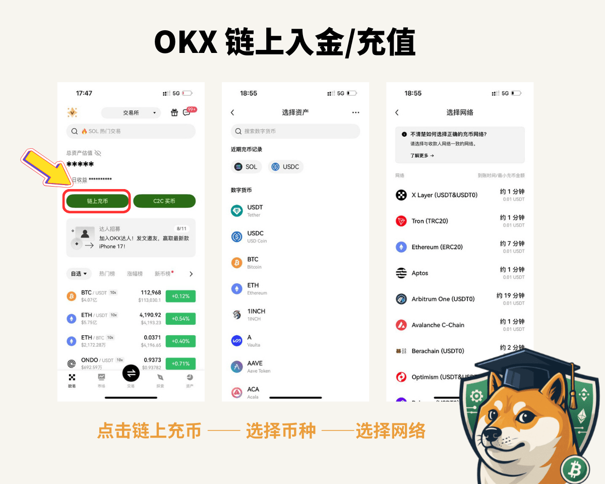 2025 OKX 入金/充值 :手把手教你如何在 OKX 入金/充值并获取手续费减免 - 第18張圖