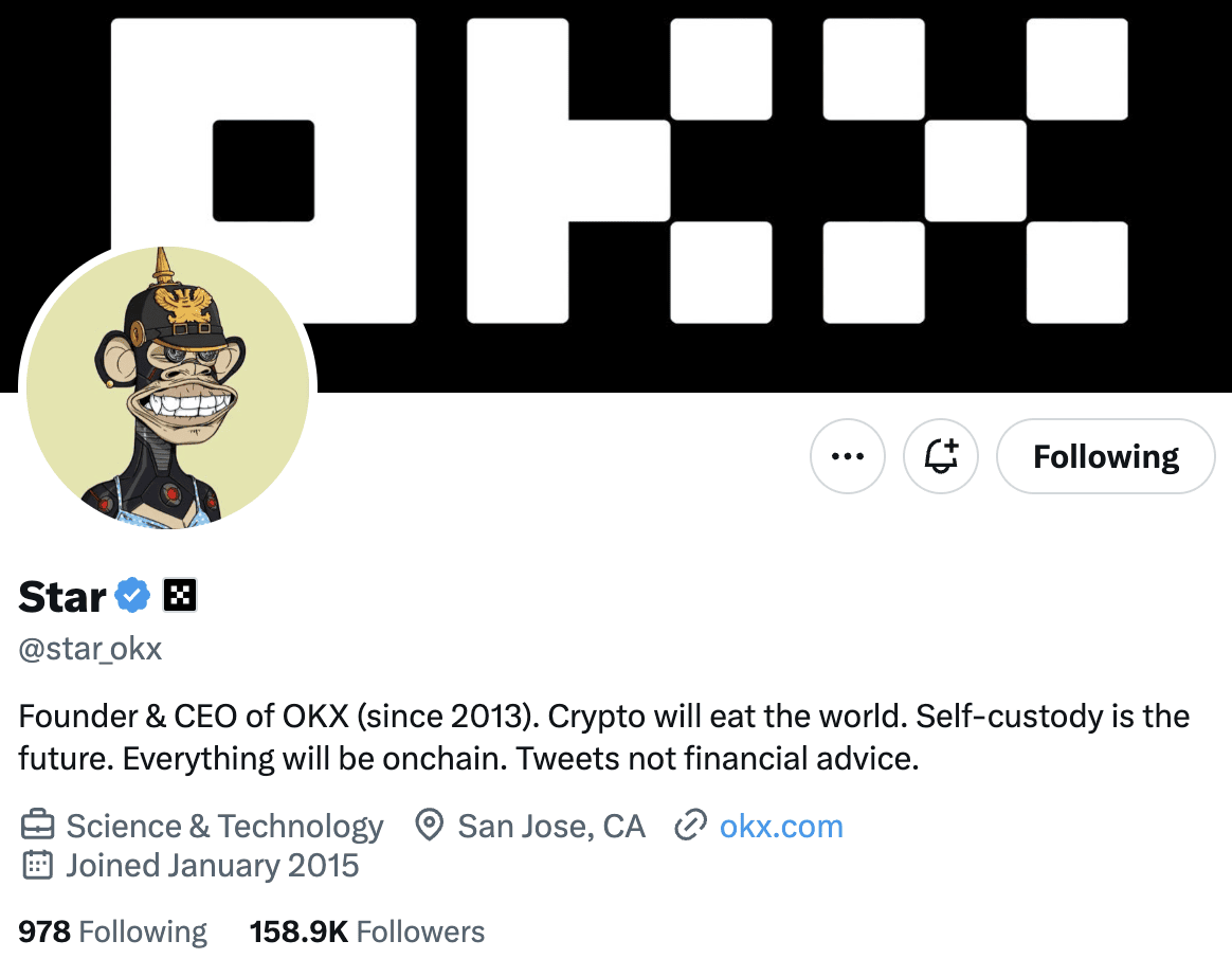 OKX 创始人徐明星(Star):欧易交易所掌舵人 - 第1張圖