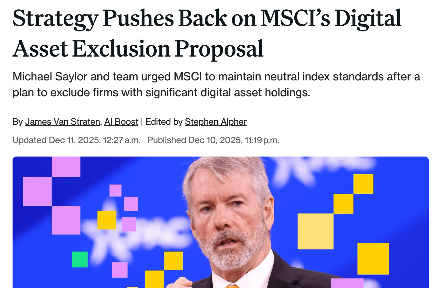 迈克尔·赛勒 （ Michael Saylor）：押注比特币的勇者与他的数字黄金帝国